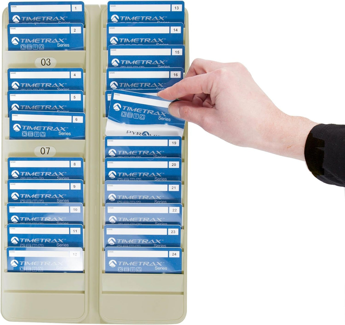 24 Pocket Plastic Badge Rack F320328