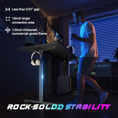 Adjustable Height Electric Standing Desk with Lockable Wheels Z485