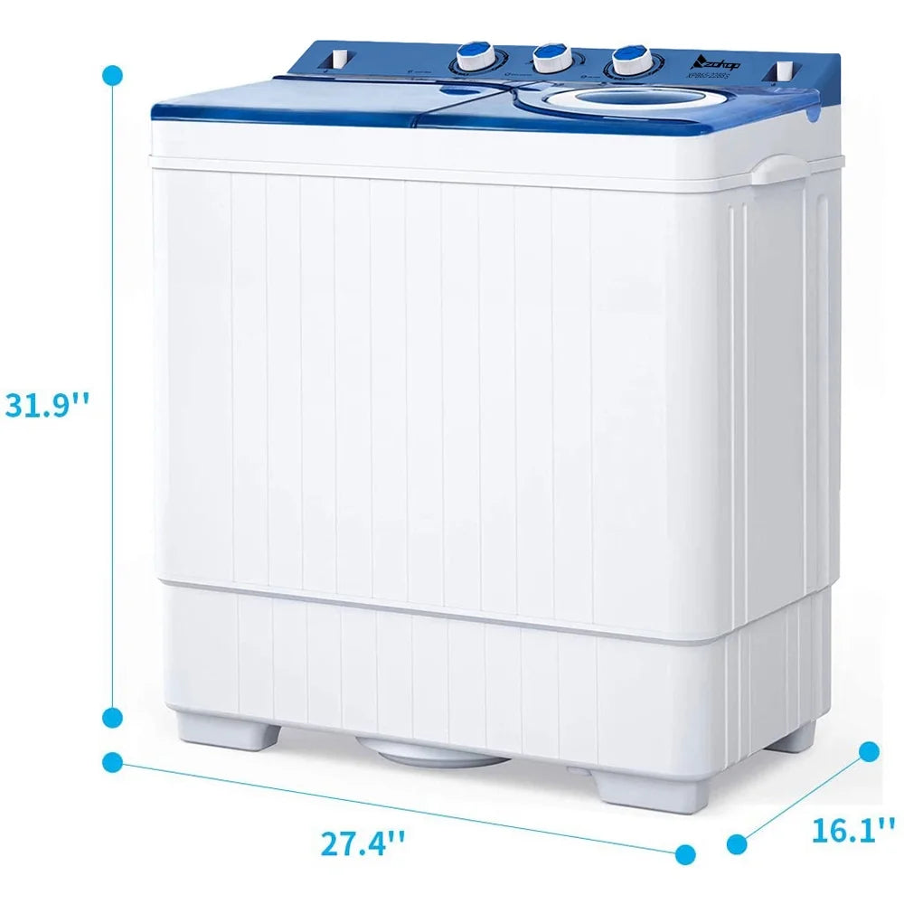 Portable 26lbs Compact Twin Tub Washing Machine Z696