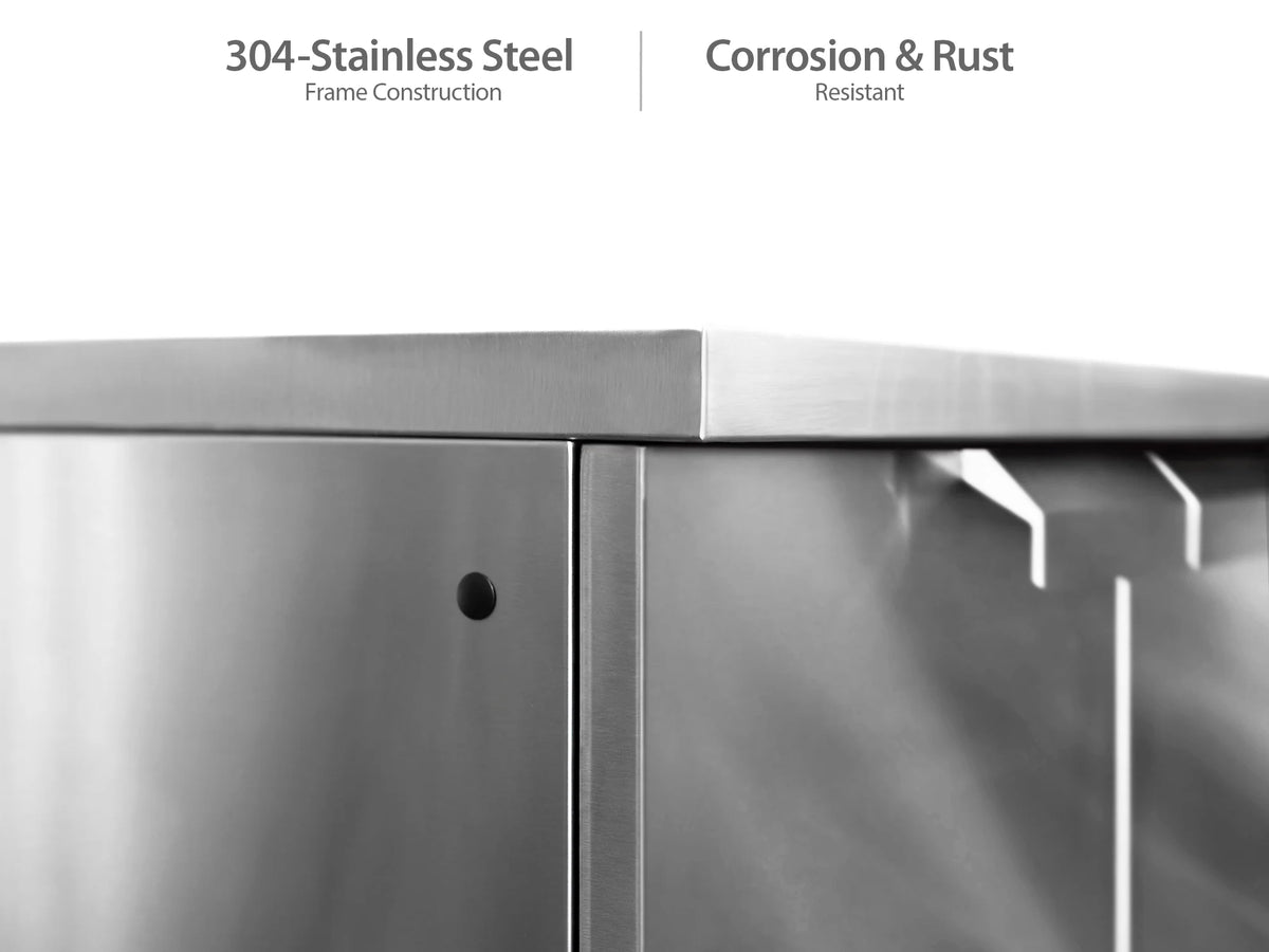 3 Piece Stainless Steel Outdoor Kitchen Cabinet Set Q169