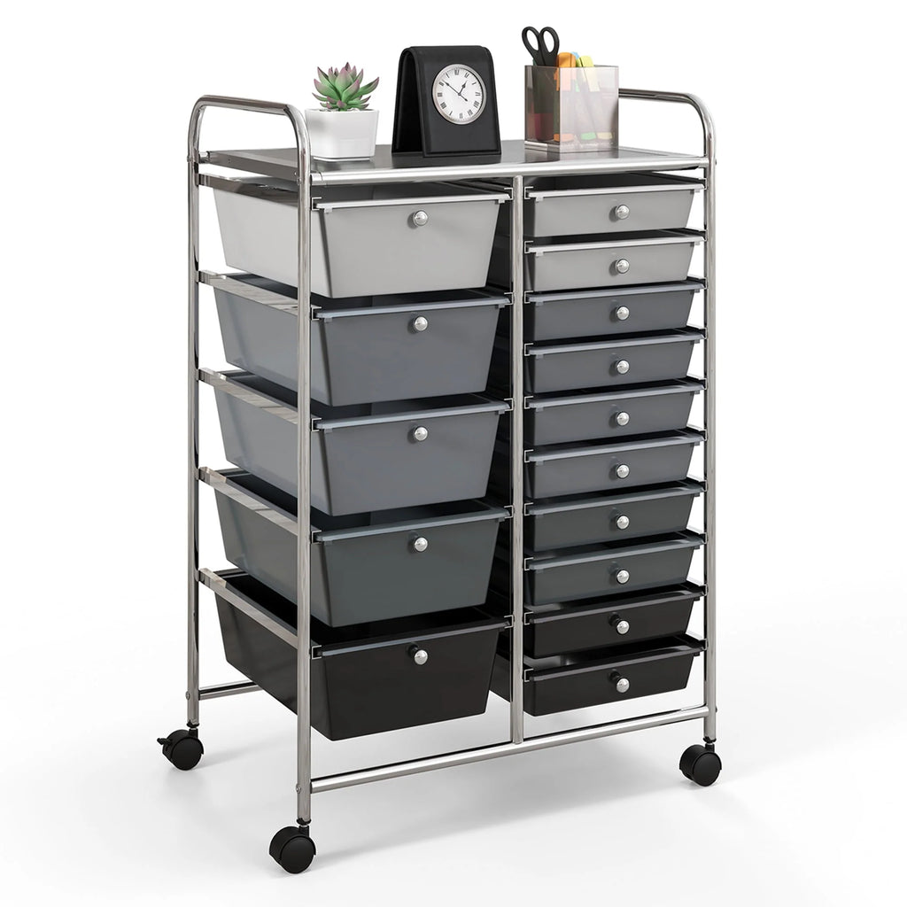 15 Drawer Rolling Storage Cart Organizer P221632