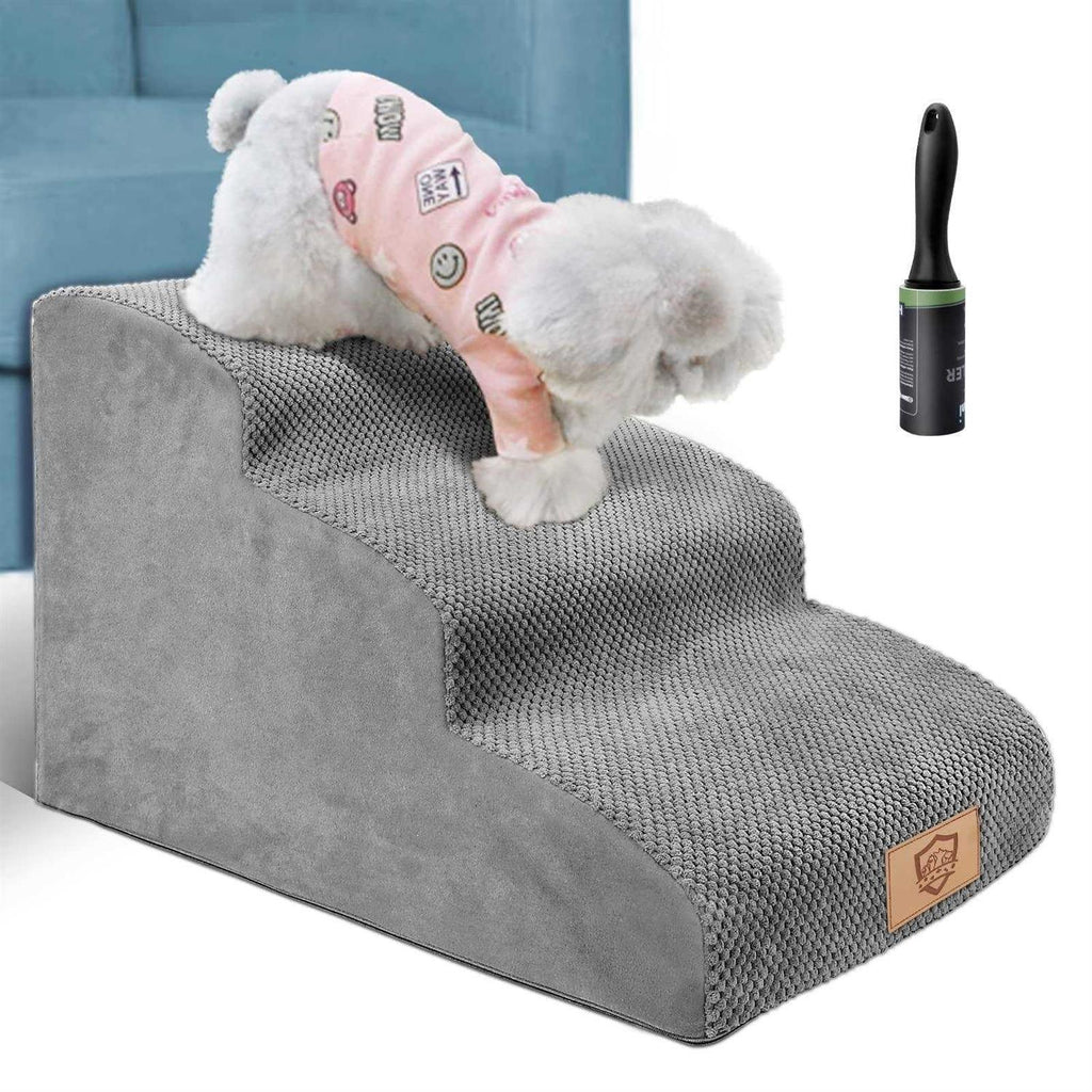 3 Tiers Non-Slip High Density Foam Dog Steps N58146