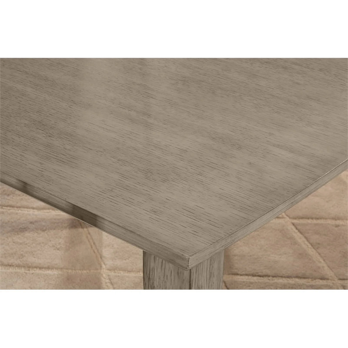 Sandy Gray Wood Rectangle Dining Table with Extensions G877