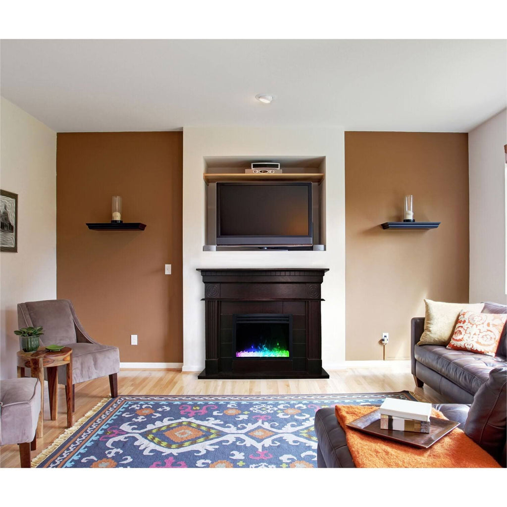 47.8-in. Electric Fireplace Mantel with Crystal Insert Q449870