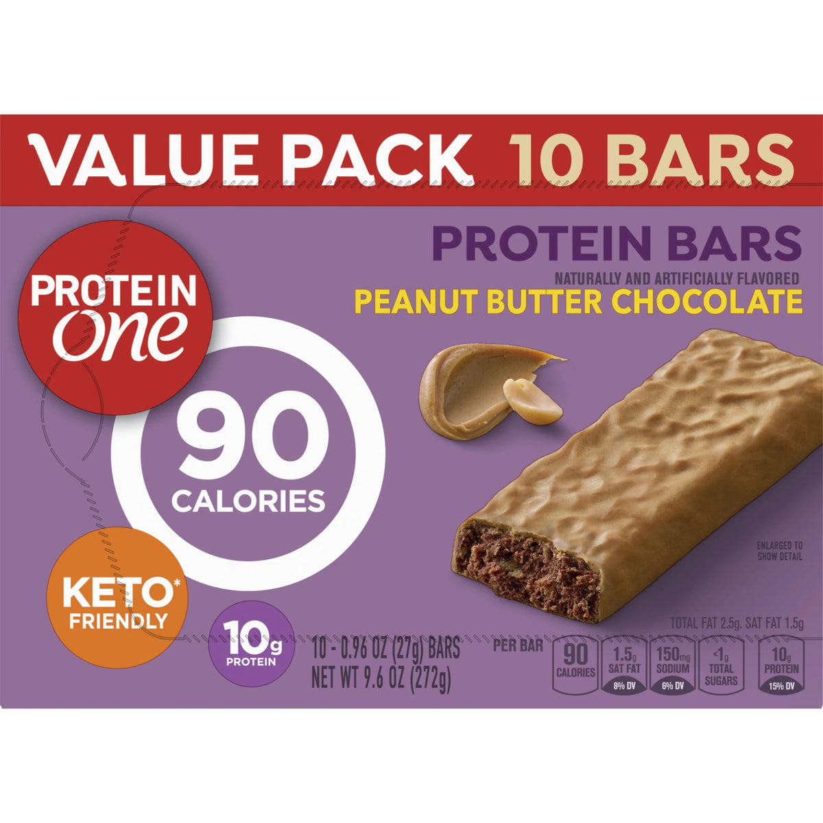 Peanut Butter Chocolate Protein Bars 10 ct Z58153