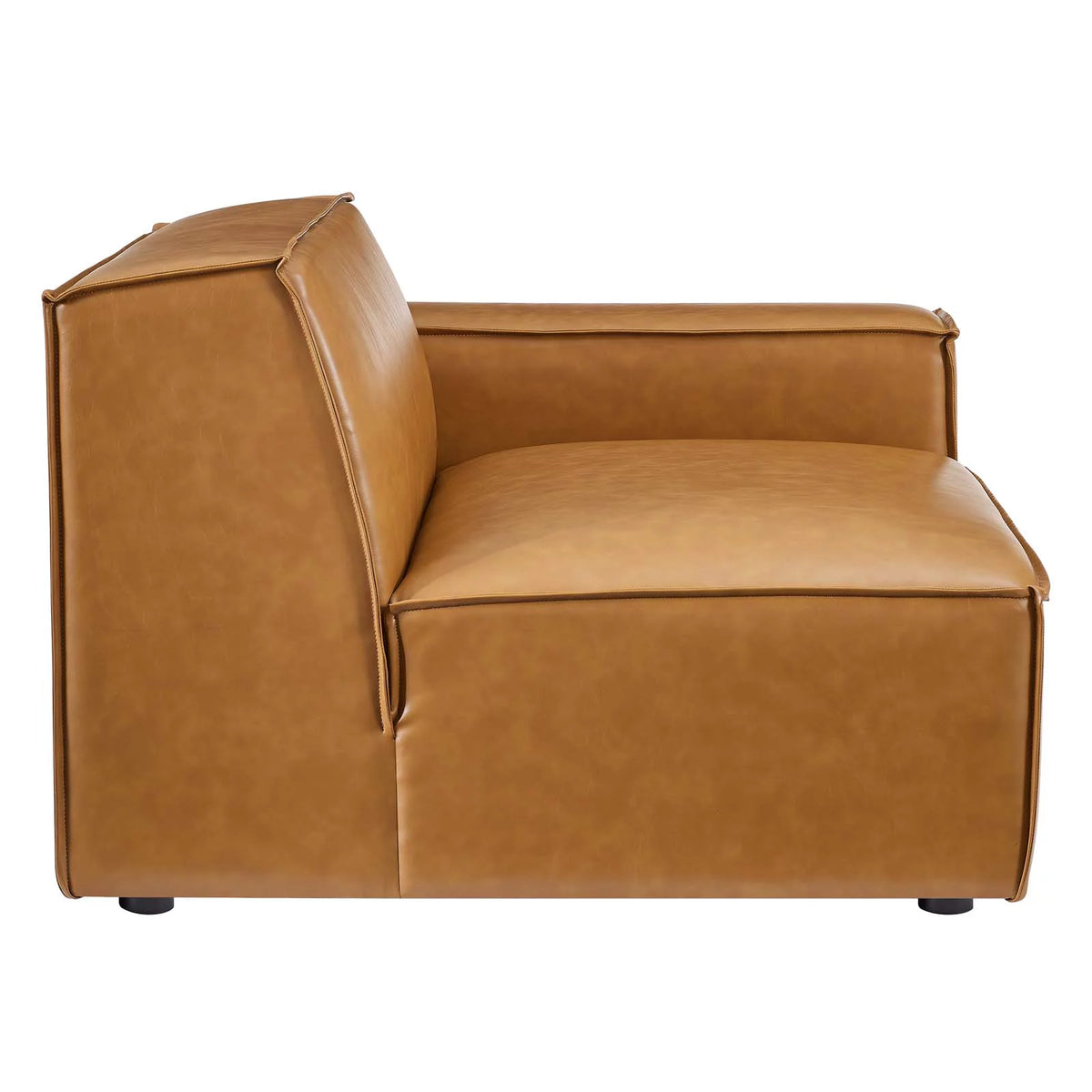 Tan Vegan Leather 4-Piece Sofa U964