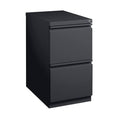 2 Drawer Vertical Mobile File Cabinet Black S174