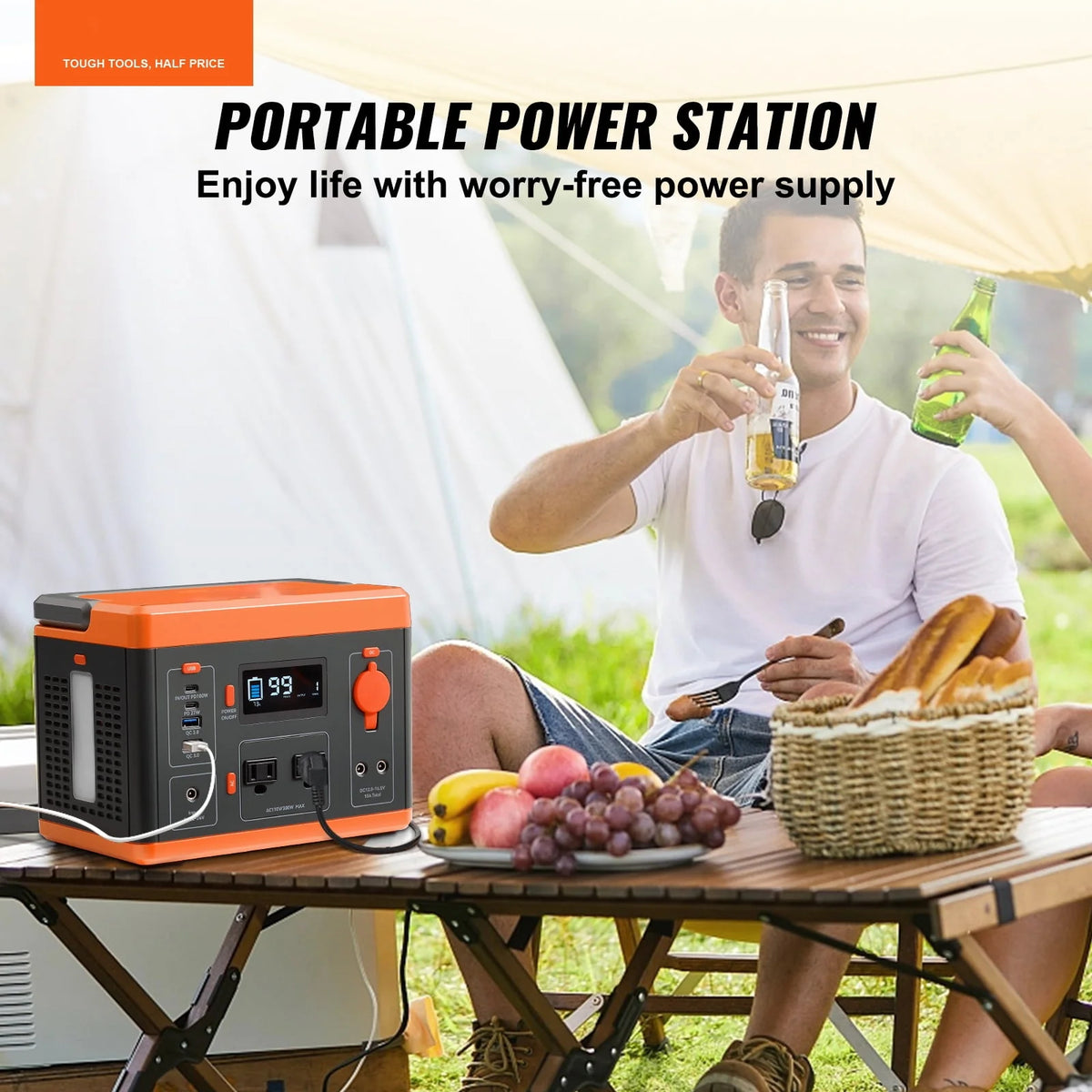 300W Portable Power Station 296Wh Solar Generator X876769
