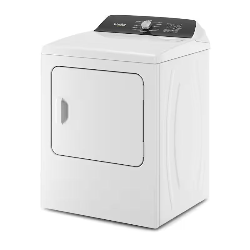 White 7 cu. ft. Electric Top Load Dryer with Steam W905