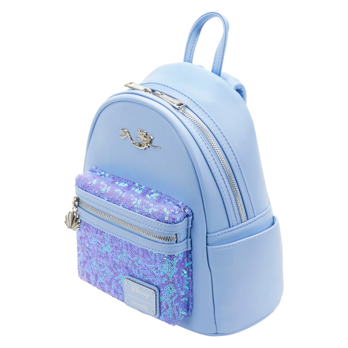 Purple Lavender Pastel Sequins Mini Backpack Q353793