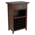 20 Bottle Walnut Finish Wine Cabinet Z6698