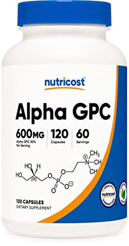 Alpha GPC 600mg 120 Vegetarian Capsules Non-GMO Gluten Free V533
