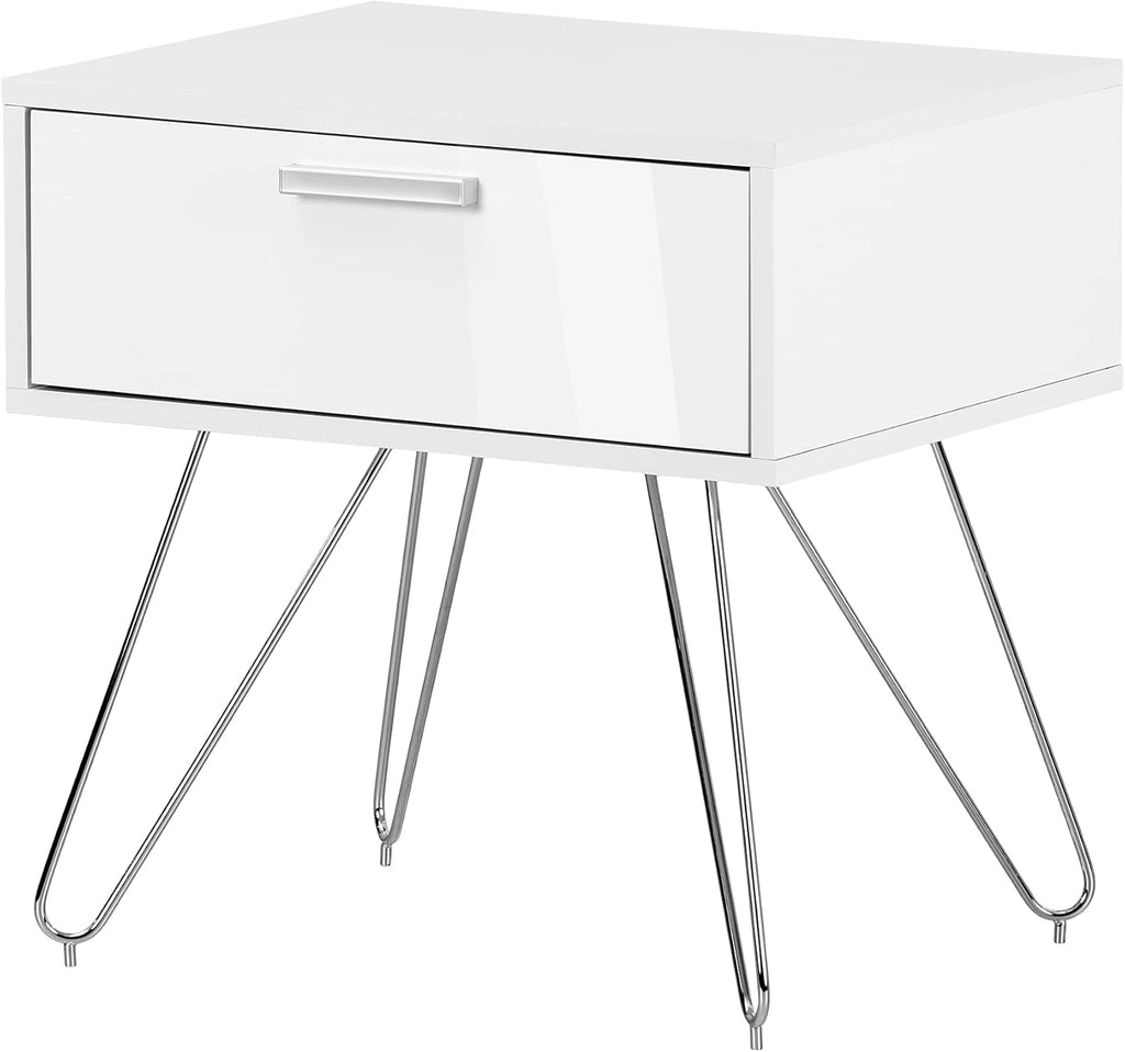 Pure White Nightstand Q2726