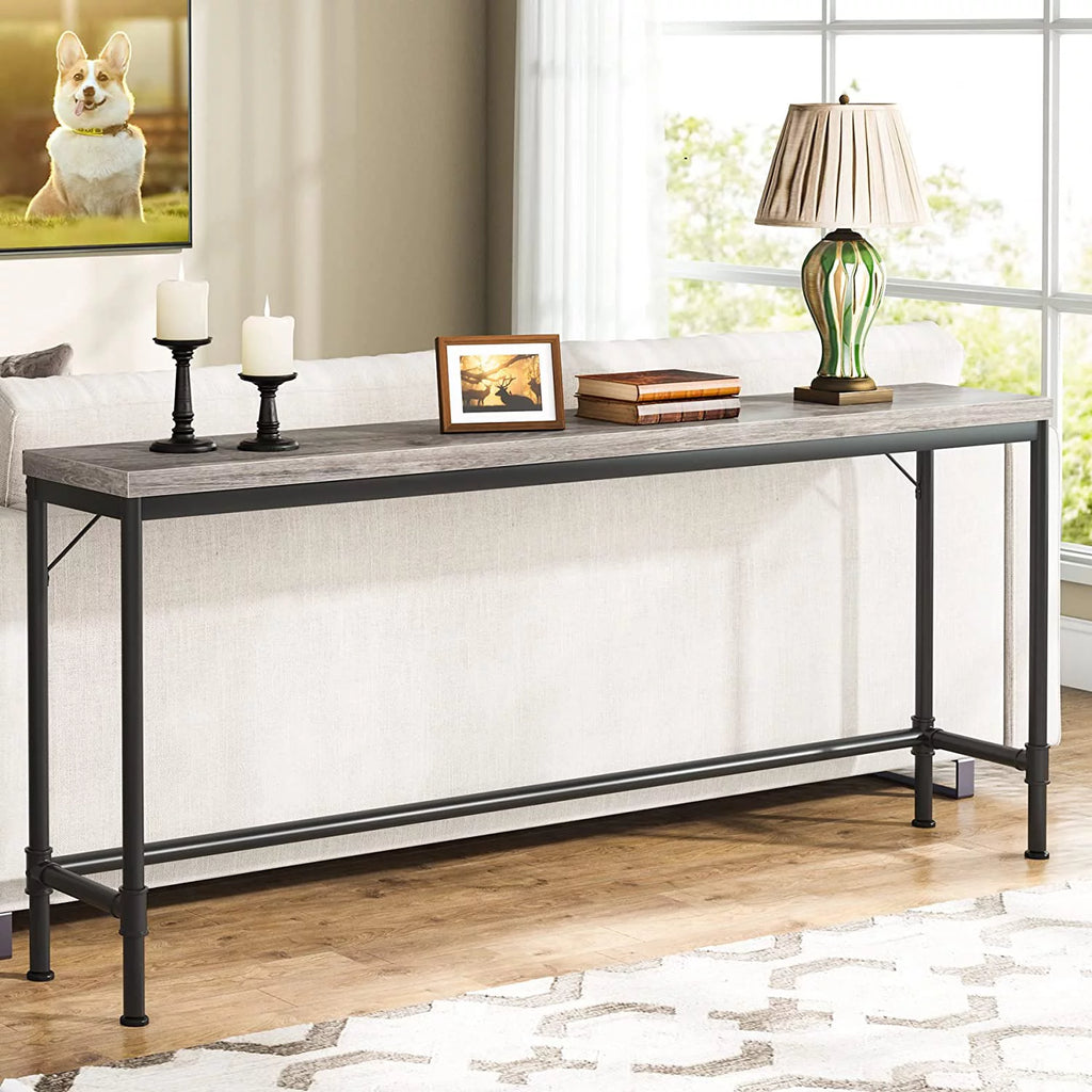 70.9" Grey Console Table X876013