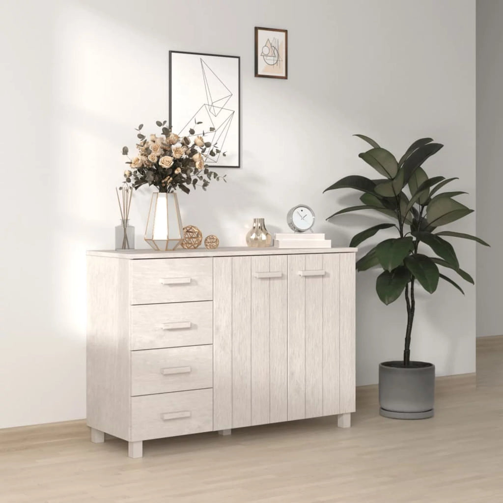 White Solid Wood Pine Sideboard Y46232