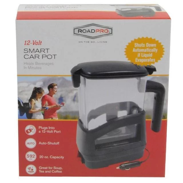 12v 13.5-ounce Electric Hot Pot Travel Kettle J806409