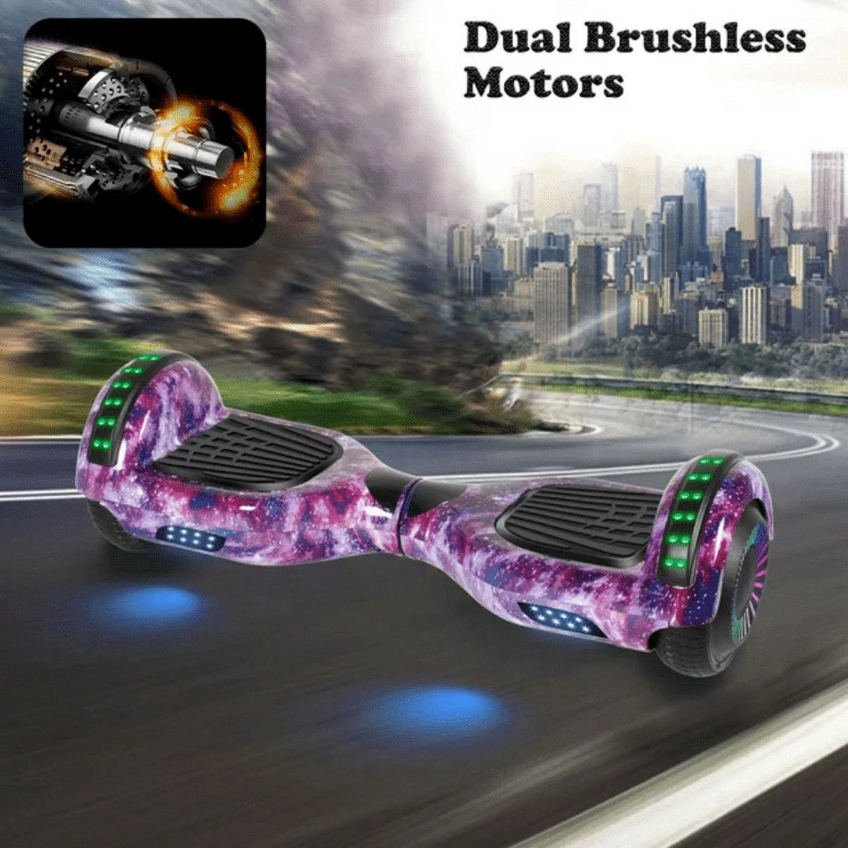 Pink 6.5 Electric Balance Wheel Scooter with Wireless Speaker B529