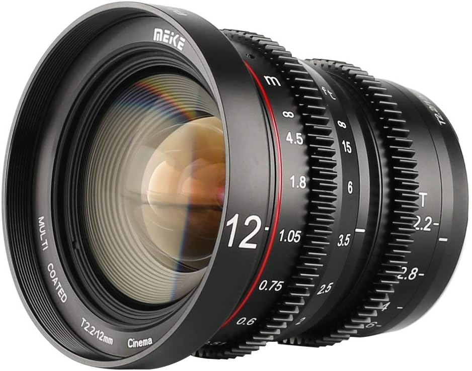 12mm T2.2 Manual Focus Cine Lens for Micro Four Thirds D148