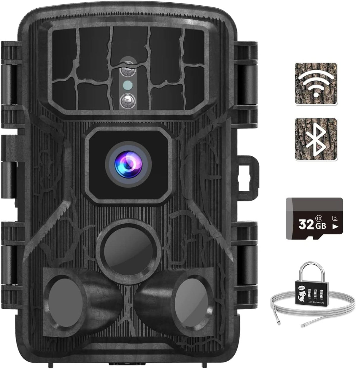 4K 30MP WiFi Bluetooth Trail Camera with Night Vision Motion Activated Waterproof K623