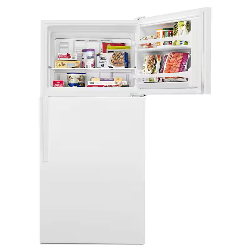 30 in. 18.3 cu. ft. White Top Freezer Refrigerator J876