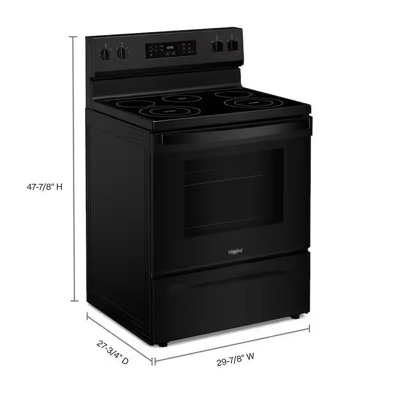 5 Element Freestanding Electric Range in Black X733101