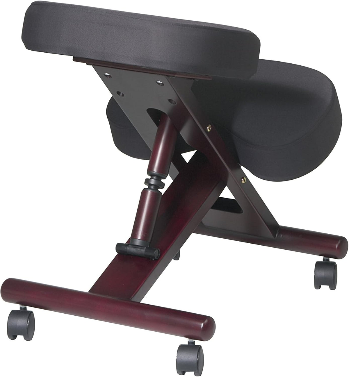 Black Memory Foam Knee Chair with Casters V220