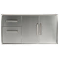 Two Drawer Cabinet with Double Access Doors U493