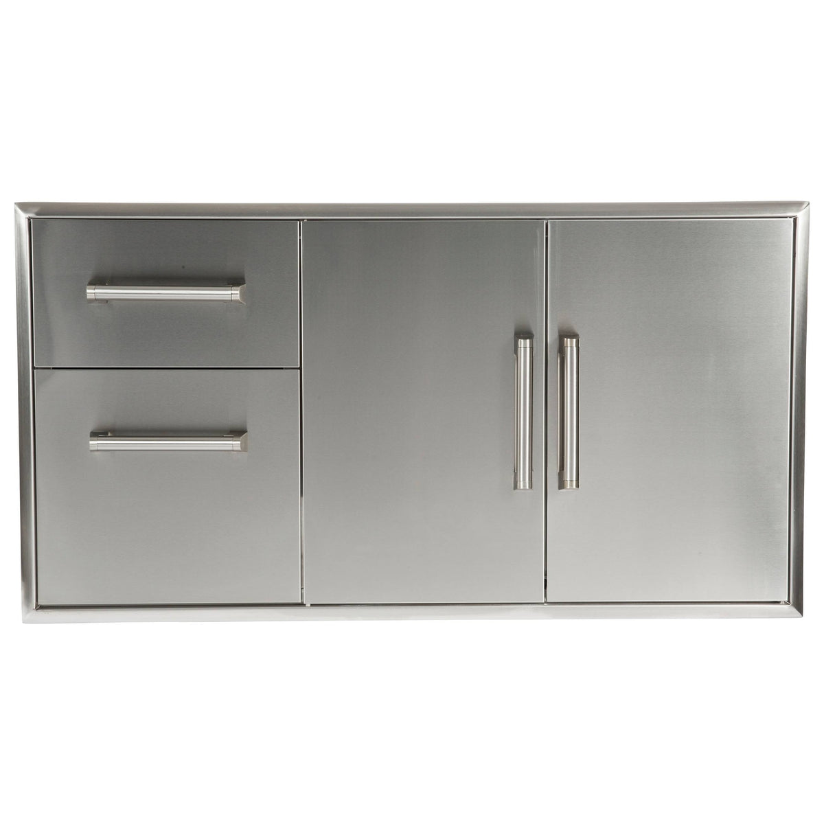 Two Drawer Cabinet with Double Access Doors U493