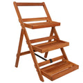 3-Tier Solid Acacia Wood Plant Stand M409180