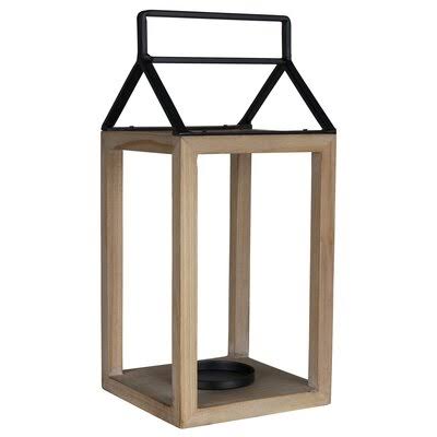 Wood and Metal Lantern Candle Holder F461788