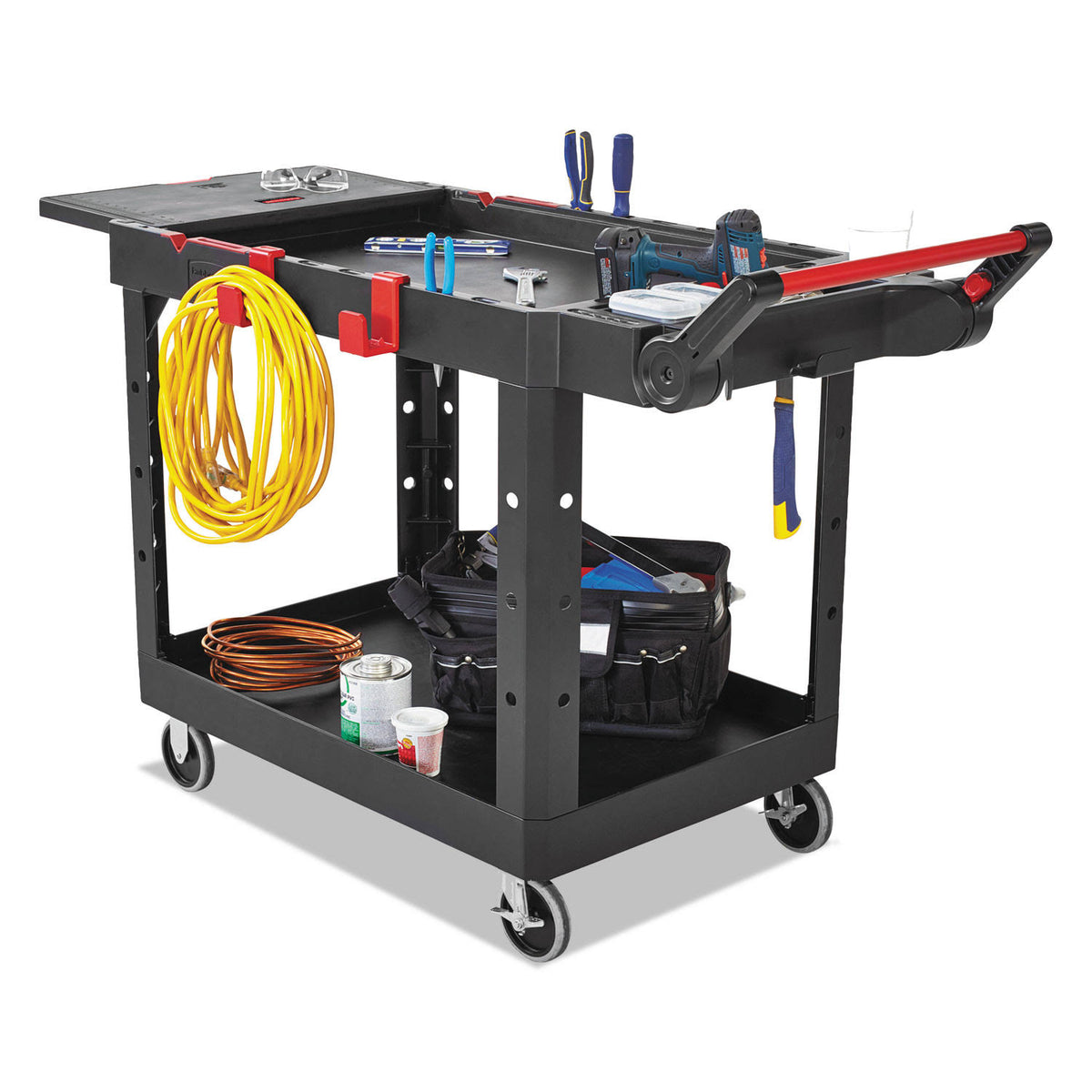 Heavy Duty Utility Cart, 2 Shelves T575782