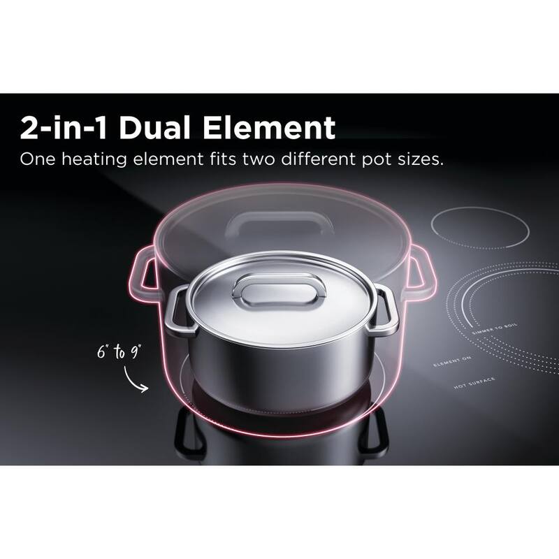 5-Element Slide-In Electric Range with Steam Clean in Stainless Steel U621018