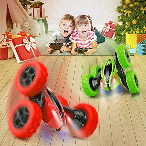 Remote Control Car 2.4GHz Stunt 4WD 360° Rotating Off Road Crawler Toy Car Blue R675101