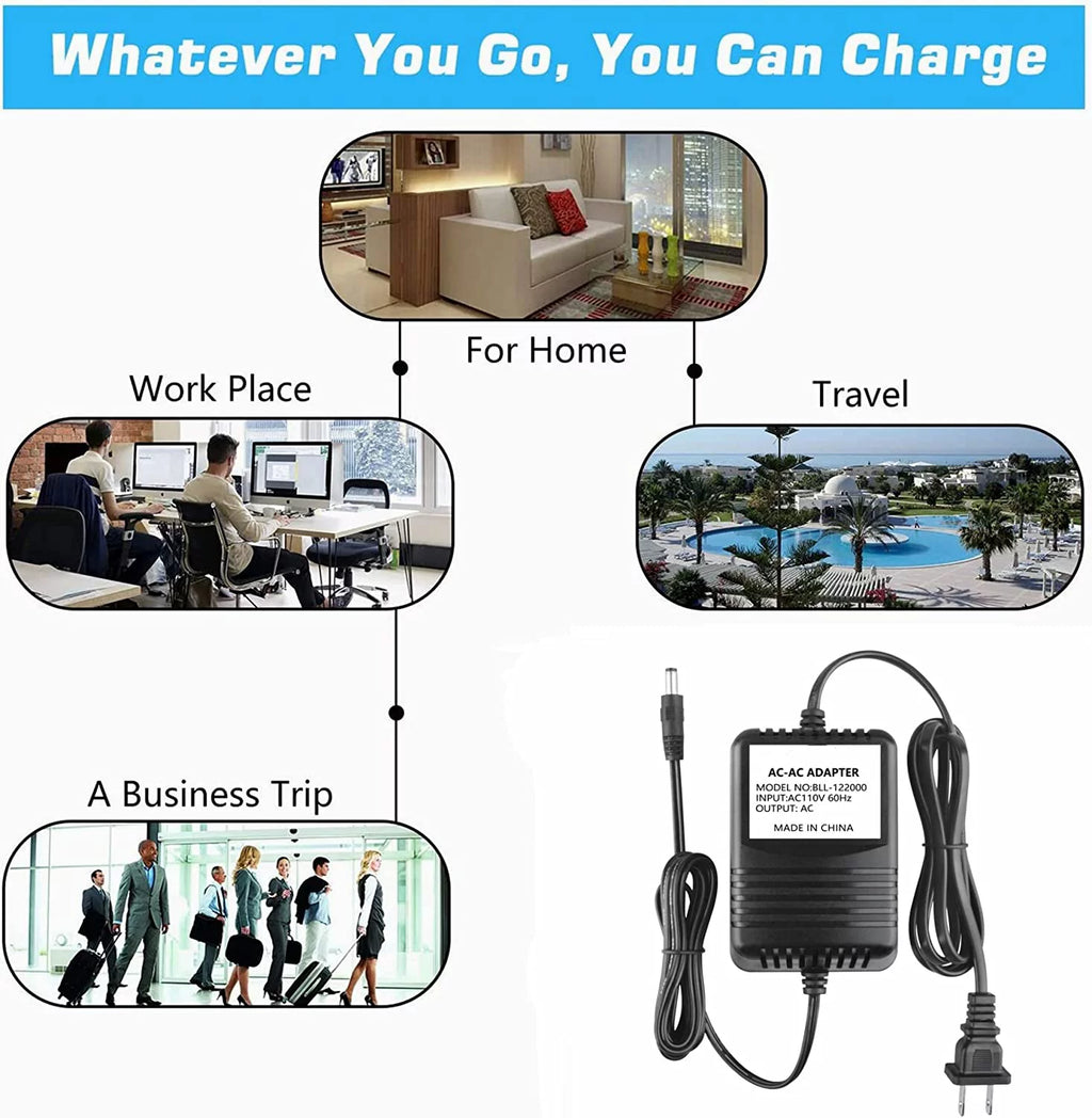 9V AC Adapter Power Supply Cord Cable R496