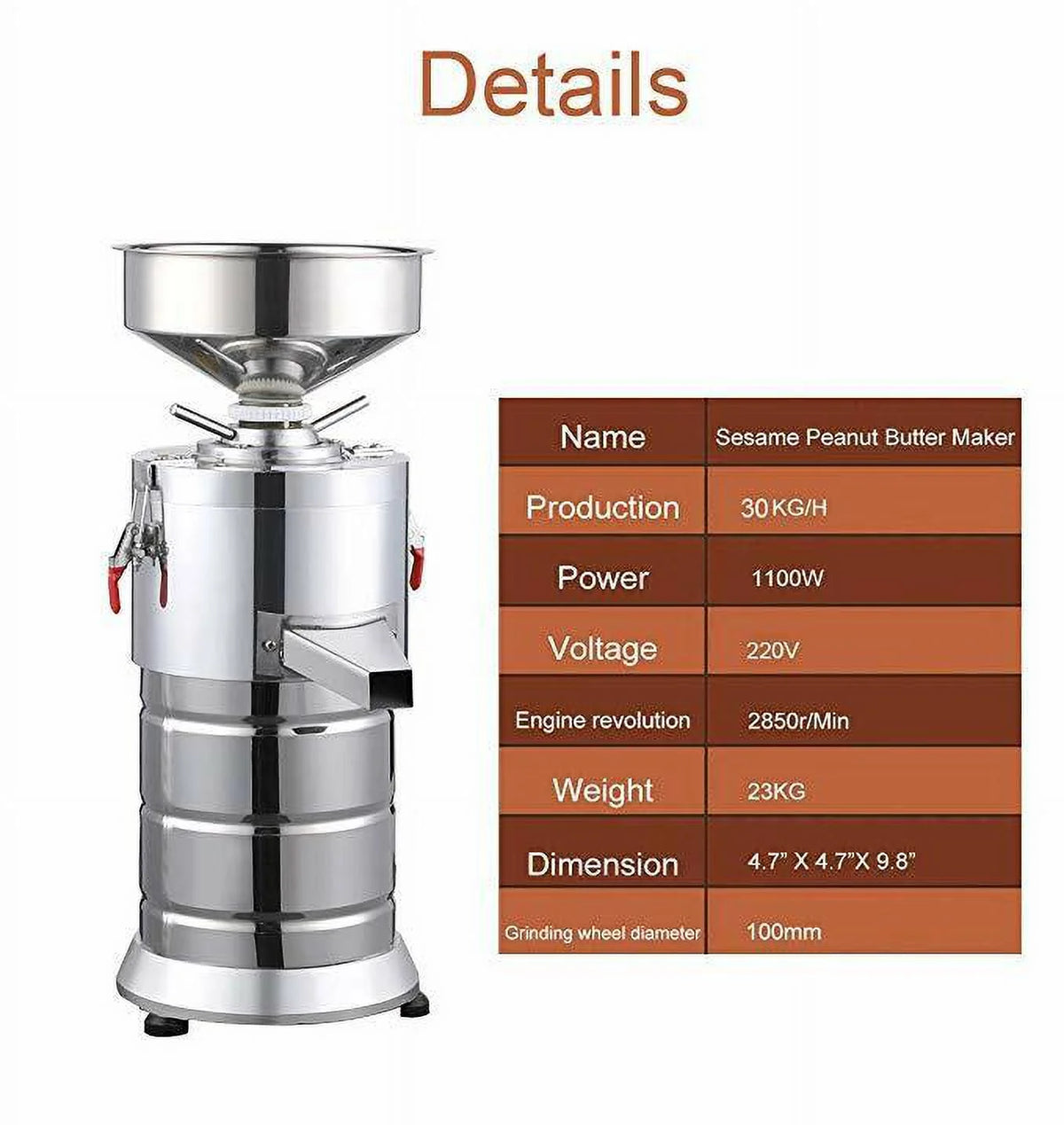 1100W Electric Peanut Butter Making Machine P4407