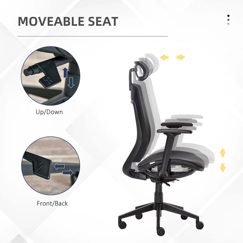 Black Ergonomic Mesh Office Chair S215
