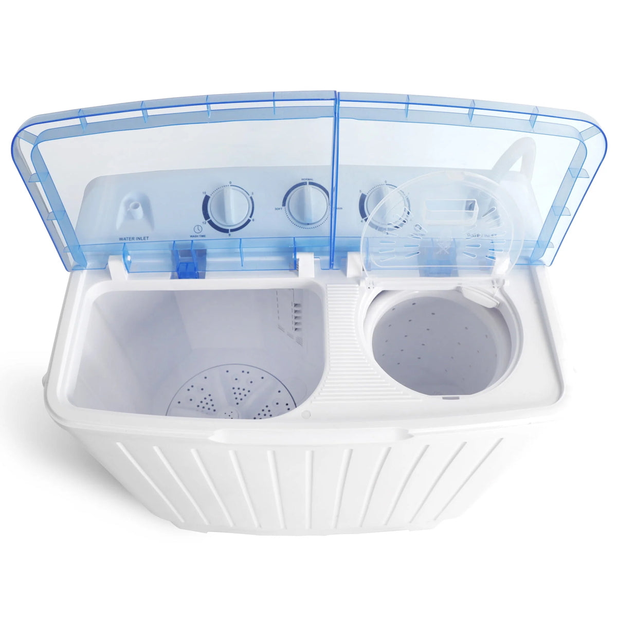 2 in1 Portable Mini Washing Machine Top-Load Twin Tub Washer Spin Dryer, White K738