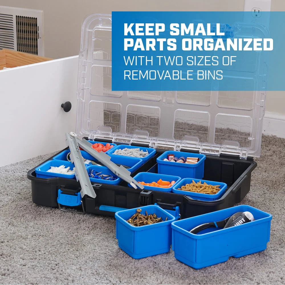 Stack System Tool Box with Removable Organizer Bins D17789