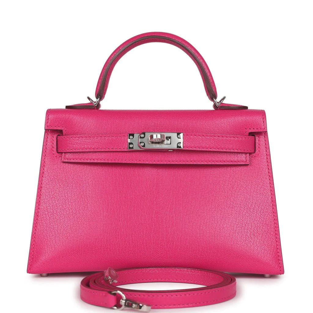 Rose Extreme Chevre Chamkila Palladium Hardware Bag I107222