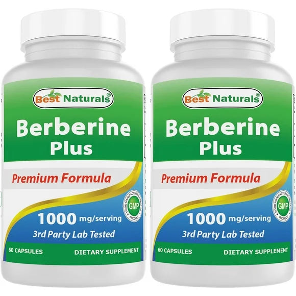 Berberine 1000mg Vitamin C Zinc 60 Capsules O8040