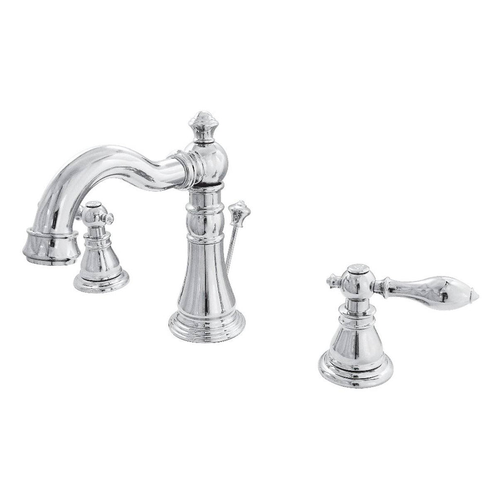 Widespread Bathroom Faucet, Black Stainless W840161
