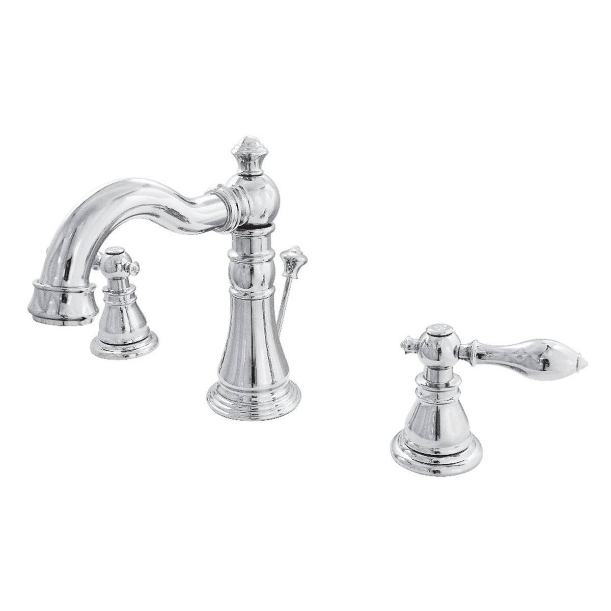 Widespread Bathroom Faucet, Black Stainless W840161