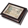 Burlwood Music Box Jewelry Box N5635