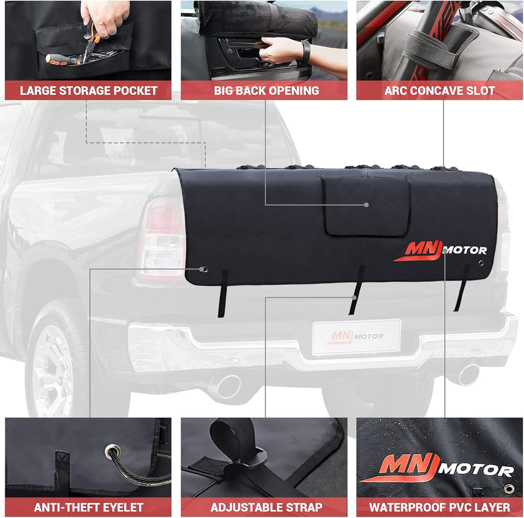 Truck Tailgate Bike Pad with Straps and Tool Pocket T2642