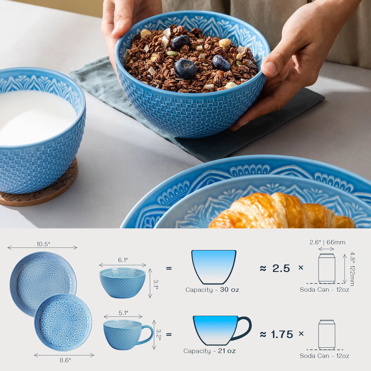 Ceramic Dinner Plates Dinnerware Set C3132