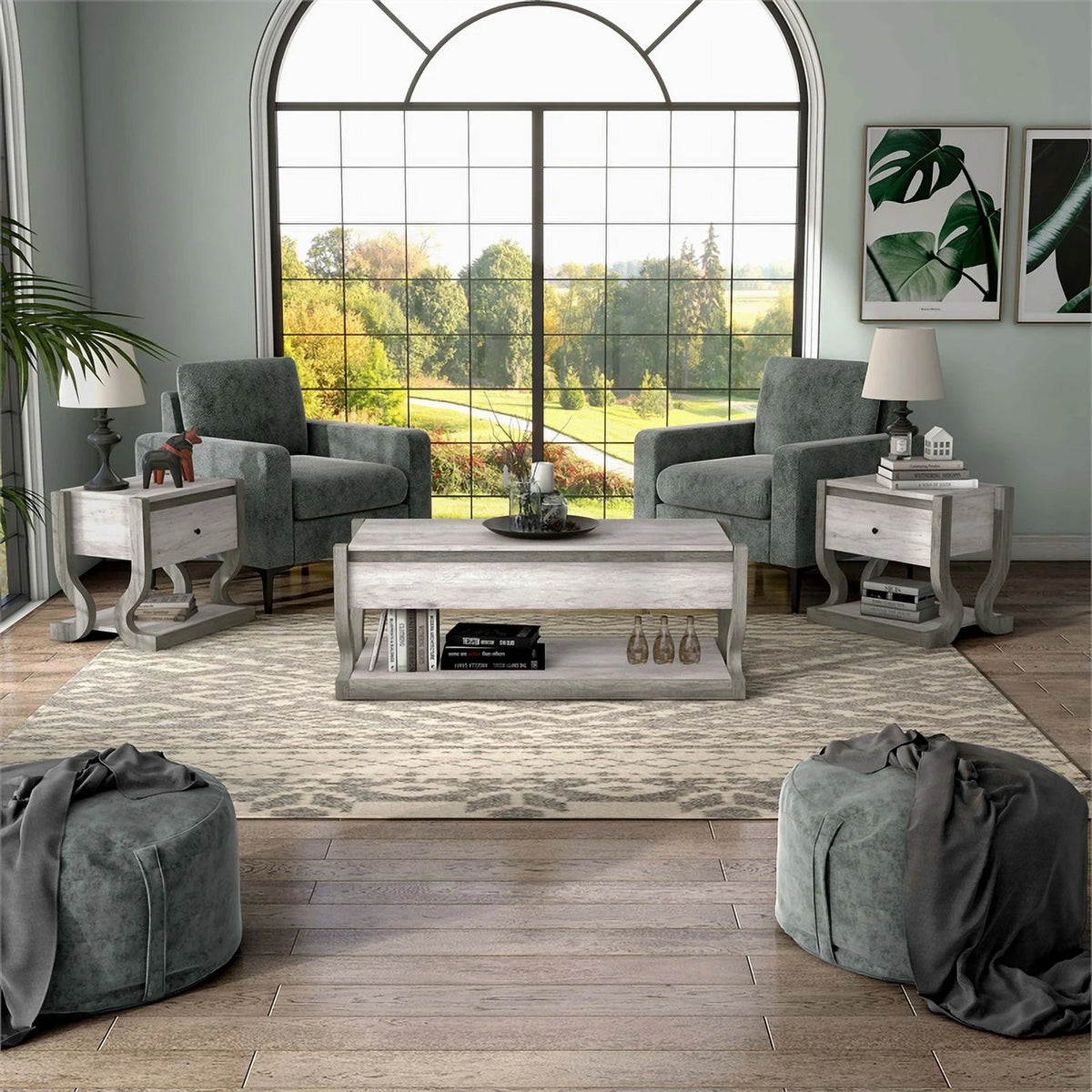 3-Piece Wood Coffee Table Set G8522