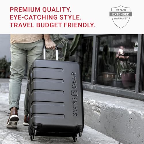 Hardside Expandable Luggage with Spinner Wheels, White, Carry-On 19-Inch N105
