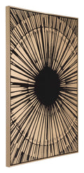 Canvas Black Gold Sunburst C274988