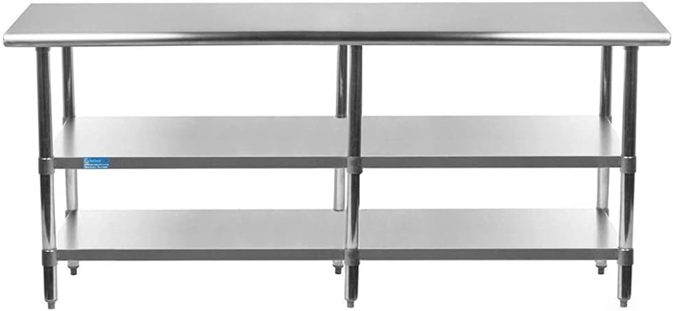 Stainless Steel Table with 2 Shelves J50848