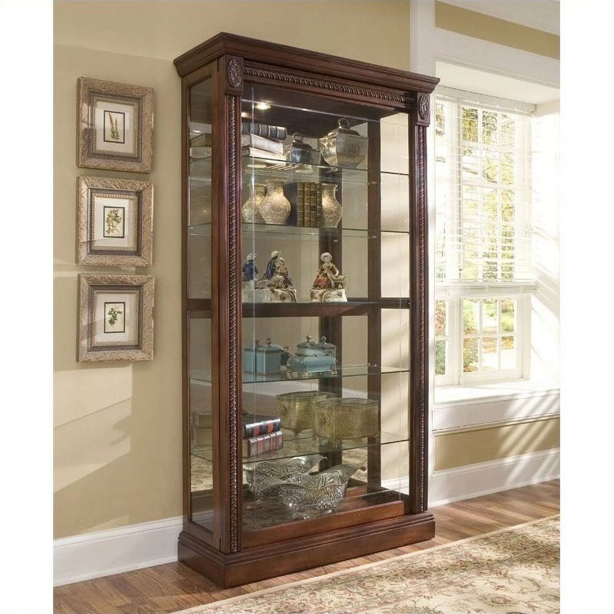 Cherry Curio Cabinet P92239